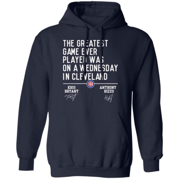 The Greatest Game Ever Played Was On A Wednesday In Cleveland Shirt