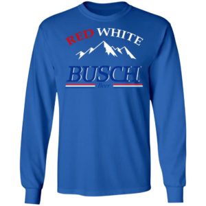 Red White And Busch Beer Shirt