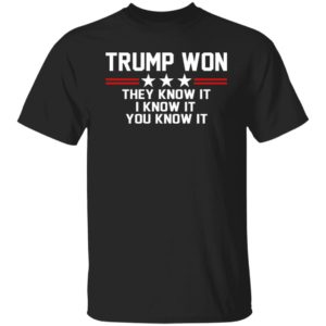 Trump Won – They Know It – I Know It – You Know It Shirt