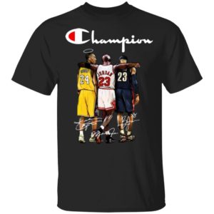 Kobe Bryant - Jordan - Lebron James Champion Signature Shirt (Youth Size)