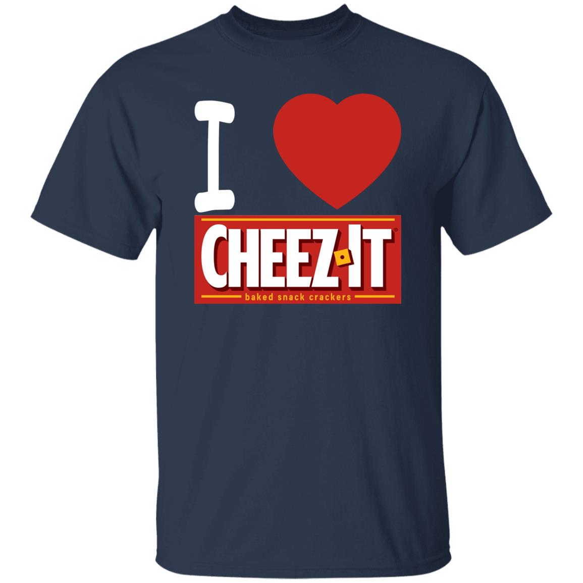 I Love Cheez-It Baked Snack Crackers Shirt | Allbluetees.com