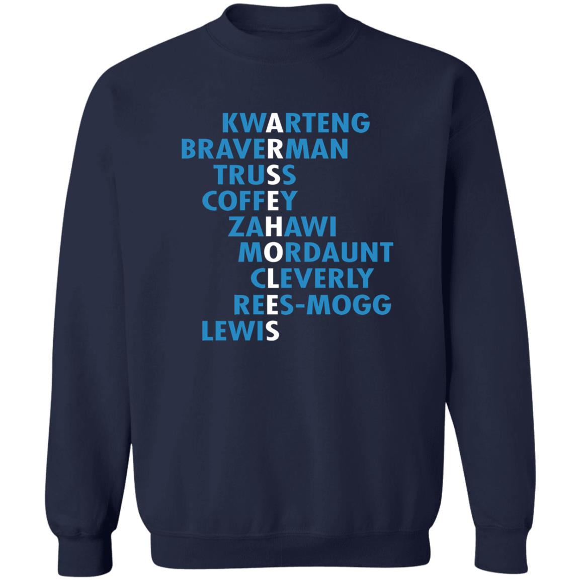 Kwarteng Braverman Truss Coffey Zahawi Shirt | Allbluetees.com