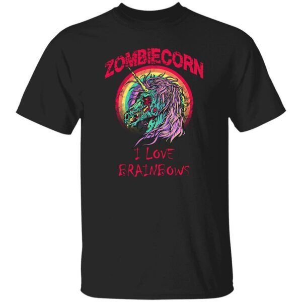 Zombiecorn I Love Brainbows Shirt