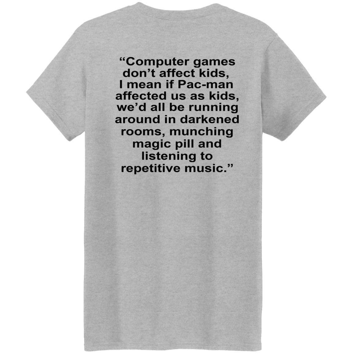 Computer games don't affect kids, i mean if pac-man affected us as