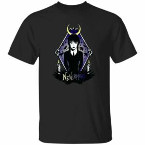 Wednesday Nevermore Raven Mirror Shirt