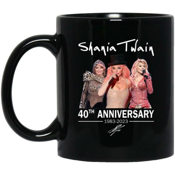 Shania Twain 40th Anniversary 1983-2023 Mugs