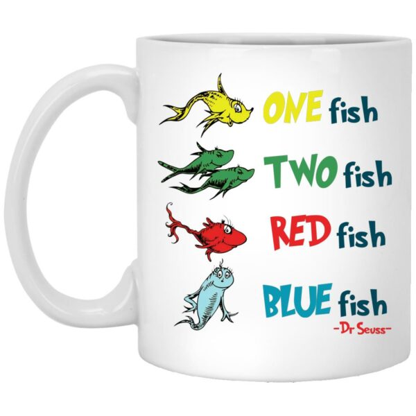 One Fish Two Fish Red Fish Blue Fish Dr Seuss Mugs