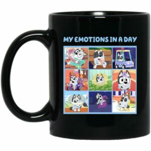 Bluey My Emotions In A Day Mug