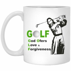 Jesus Golf God Offer Love And Forgiveness Mugs