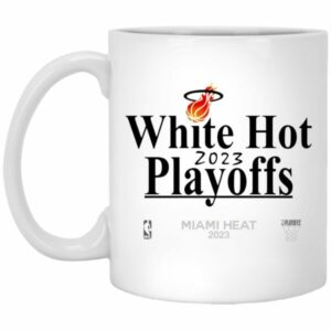 Miami Heat White Hot 2023 Playoffs Mug