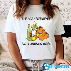 Garfield The Soju Experience Party Animals Korea Shirt