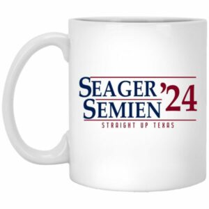 Seager Semien 24 Straight Up Texas Mug