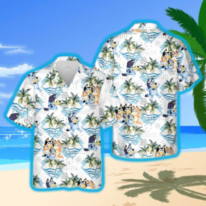 Bluey Beach Summer Family Hawaiian Shirt