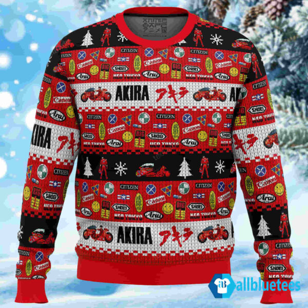 Akira Bike Decals Christmas Sweater
