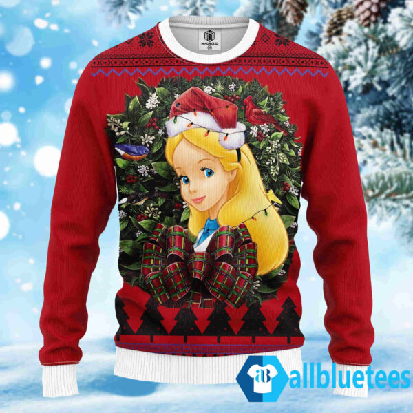 Alice In Wonderland Noel Mc Ugly Christmas Sweater
