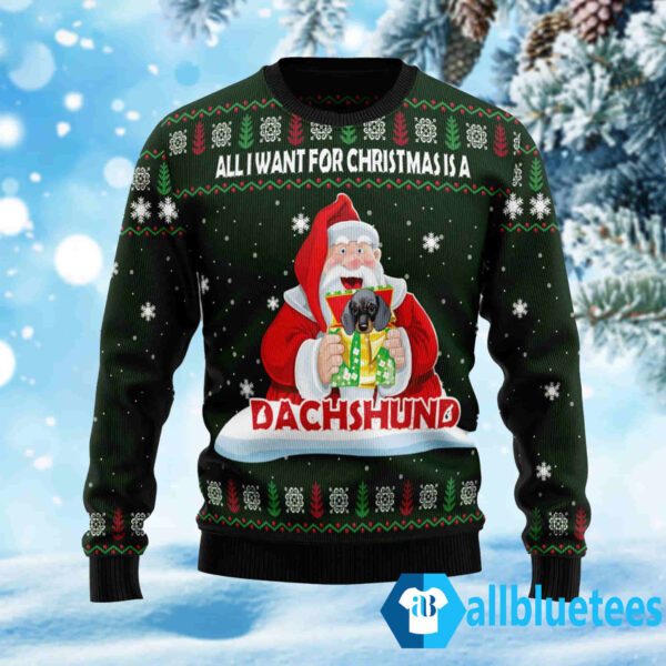All I Want For Christmas Is A Dachshund Christmas Sweater