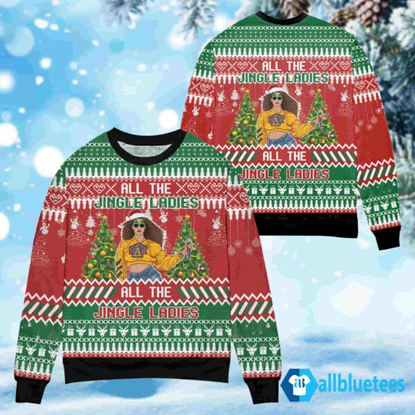 All The Jingle Ladies Christmas Sweater