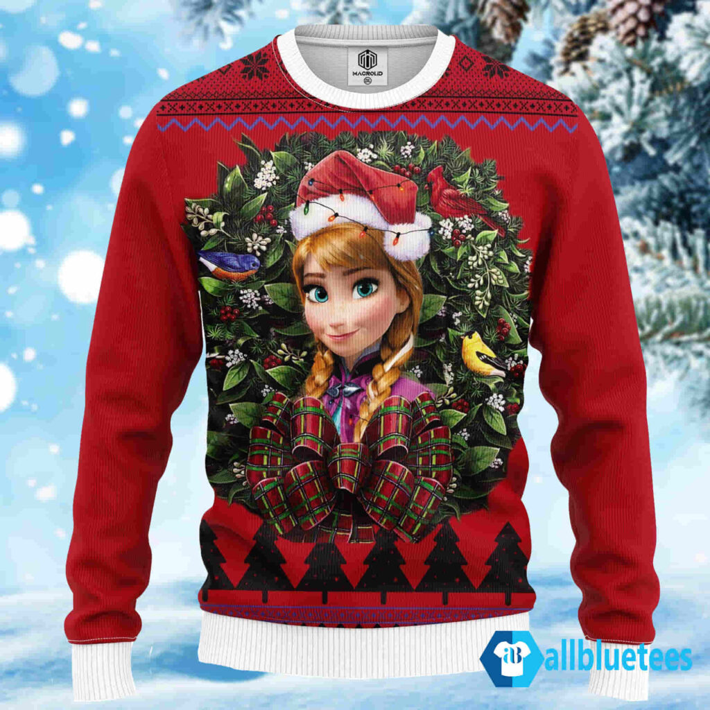 Anna Frozen Princess Noel Mc Ugly Christmas Sweater