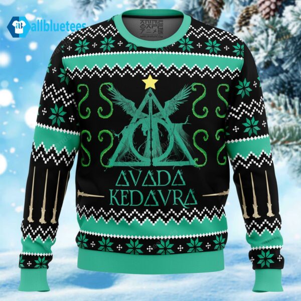 Avada Kedavra Ugly Christmas Sweater