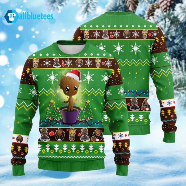 Baby Groot Ugly Christmas Sweater