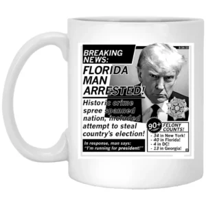 Florida Man Arrested Trump Mugshot Mug