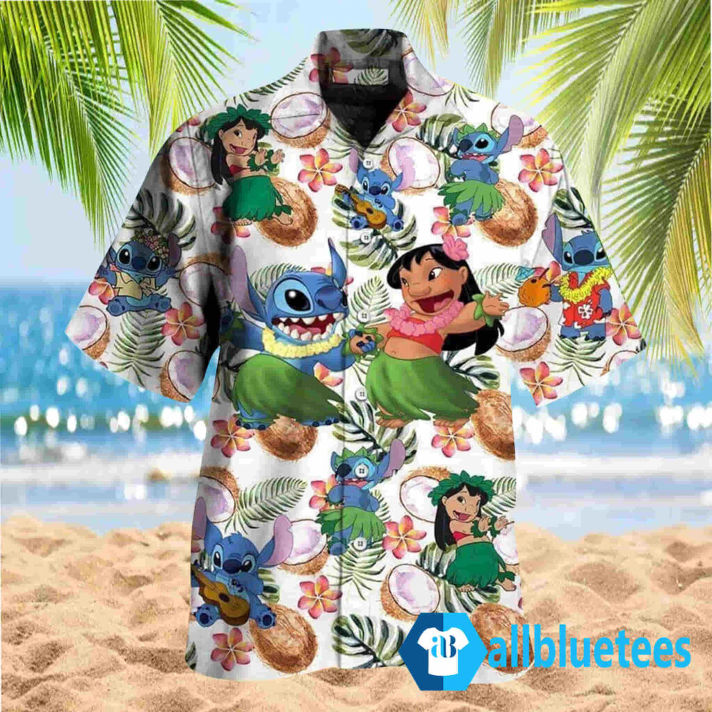 Lilo And Stitch Hawaiian Shirt | Allbluetees.com