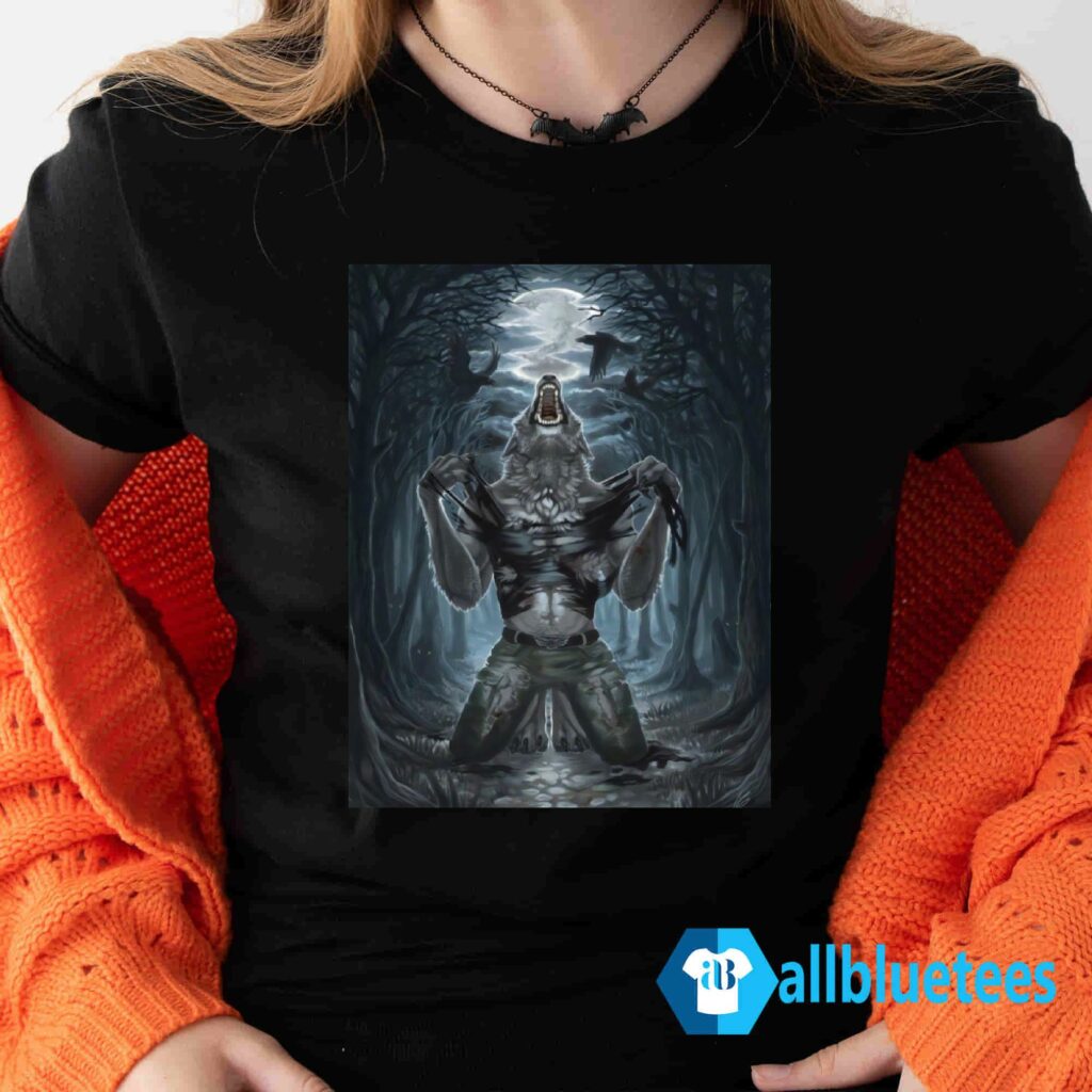 Werewolf Tearing Shirt