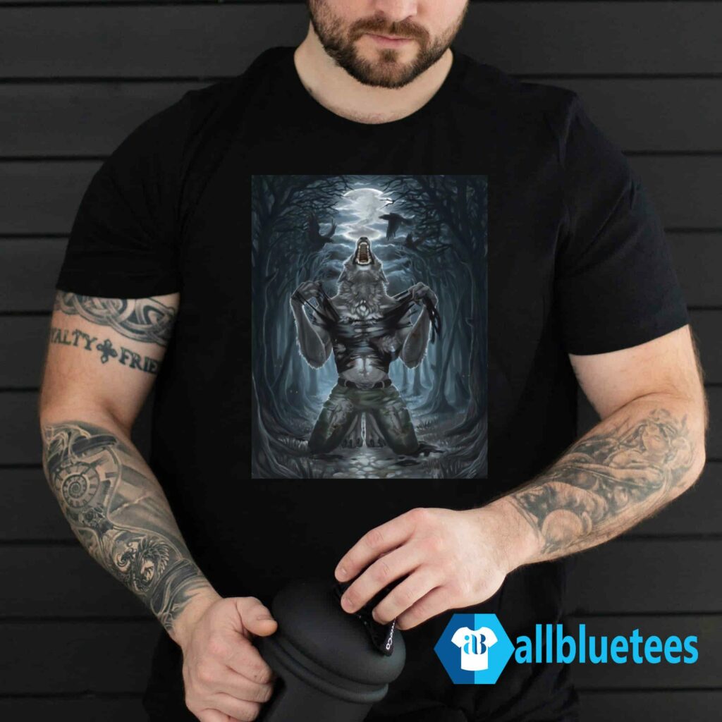 Werewolf Tearing T-Shirt | Allbluetees.com
