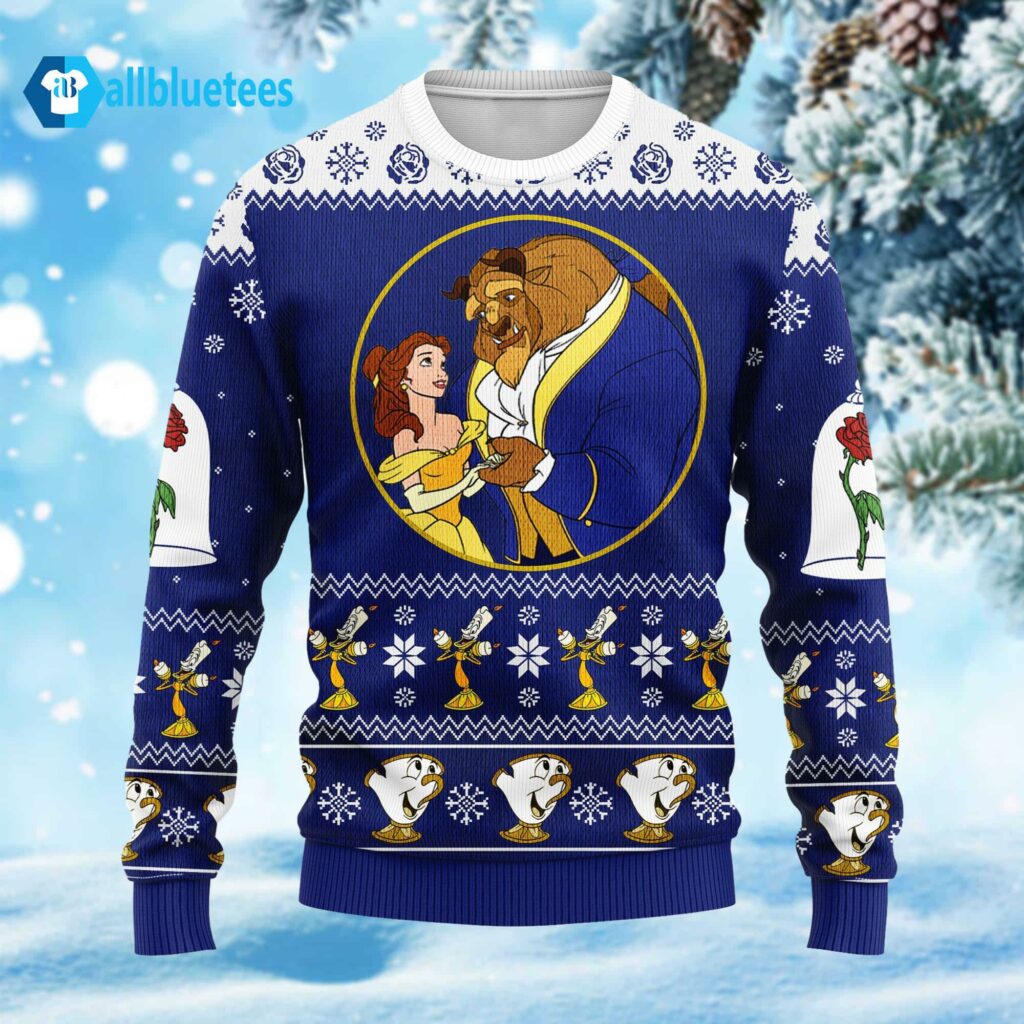 Beauty And The Beast Ugly Christmas Sweater
