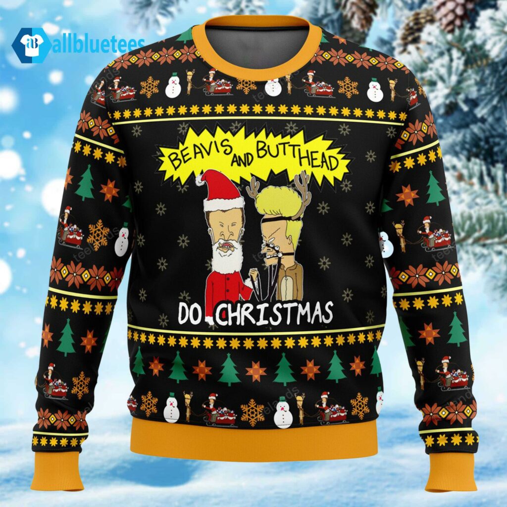 Beavis And Butthead Do Christmas Sweater