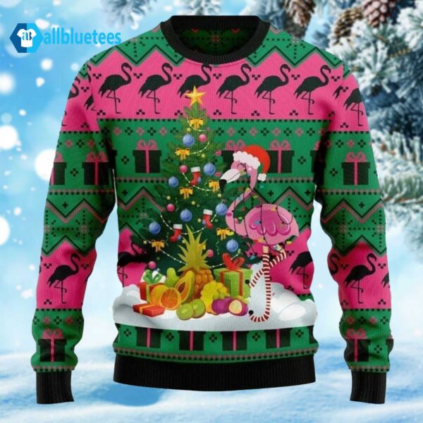 Flamingo Ugly Christmas Sweater, Flamingo Sweatshirt