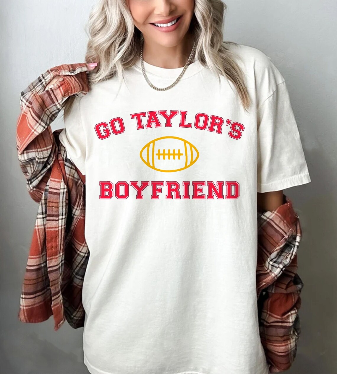 Go Taylors Boyfriend T-Shirt | Allbluetees.com