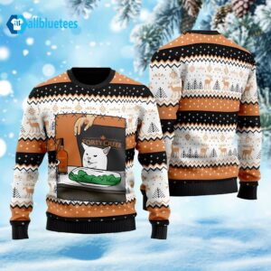 Joseph Schlitz Cat Meme Ugly Christmas Sweater
