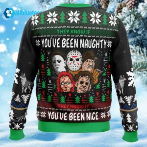They Know If You’ve Been Naughty They Know It You’ve Been Nice Christmas Sweater