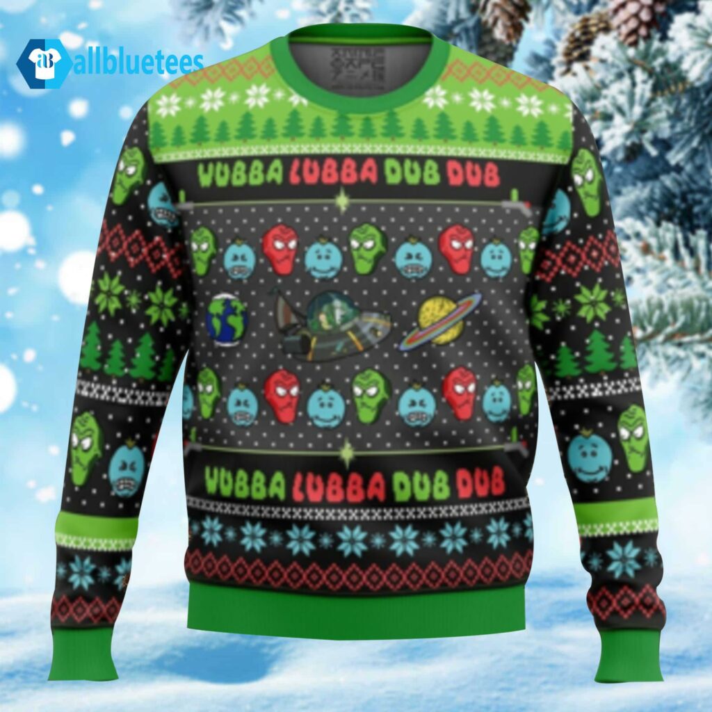 Wubba Lubba Wubba Lubba Ugly Christmas Sweater