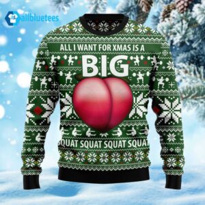 All I Want For Xmas Is A Big Booty Christmas Ugly Sweater
