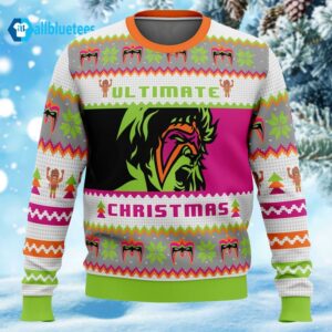 Ultimate Warrior Christmas Pro Wrestling Christmas Sweater