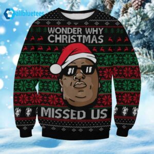 Wonder Why Christmas Missed Us Sweater