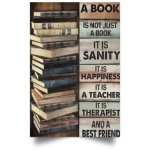 A Book Is Not Just A Book It Is Sanity Poster