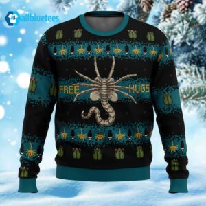 Alien Facehugger Christmas Sweater