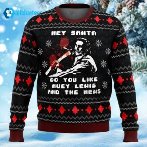 American Santa American Psycho Christmas Ugly Sweater