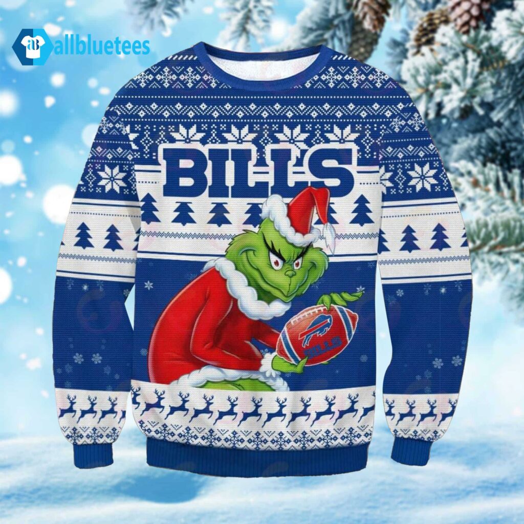 Bills Grinch Christmas Ugly Sweater
