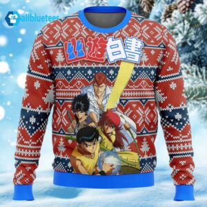 Ghost Fighter YuYu Hakusho Alt Ugly Christmas Sweater
