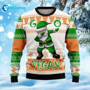 Go Vegan Santa Ugly Christmas Sweater