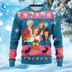 Golden Girls Blue Ugly Christmas Sweater