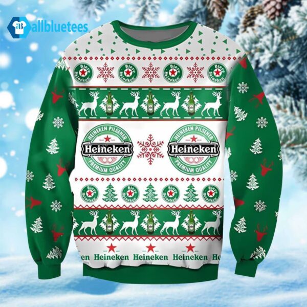 Heineken Beer Christmas Ugly Sweater