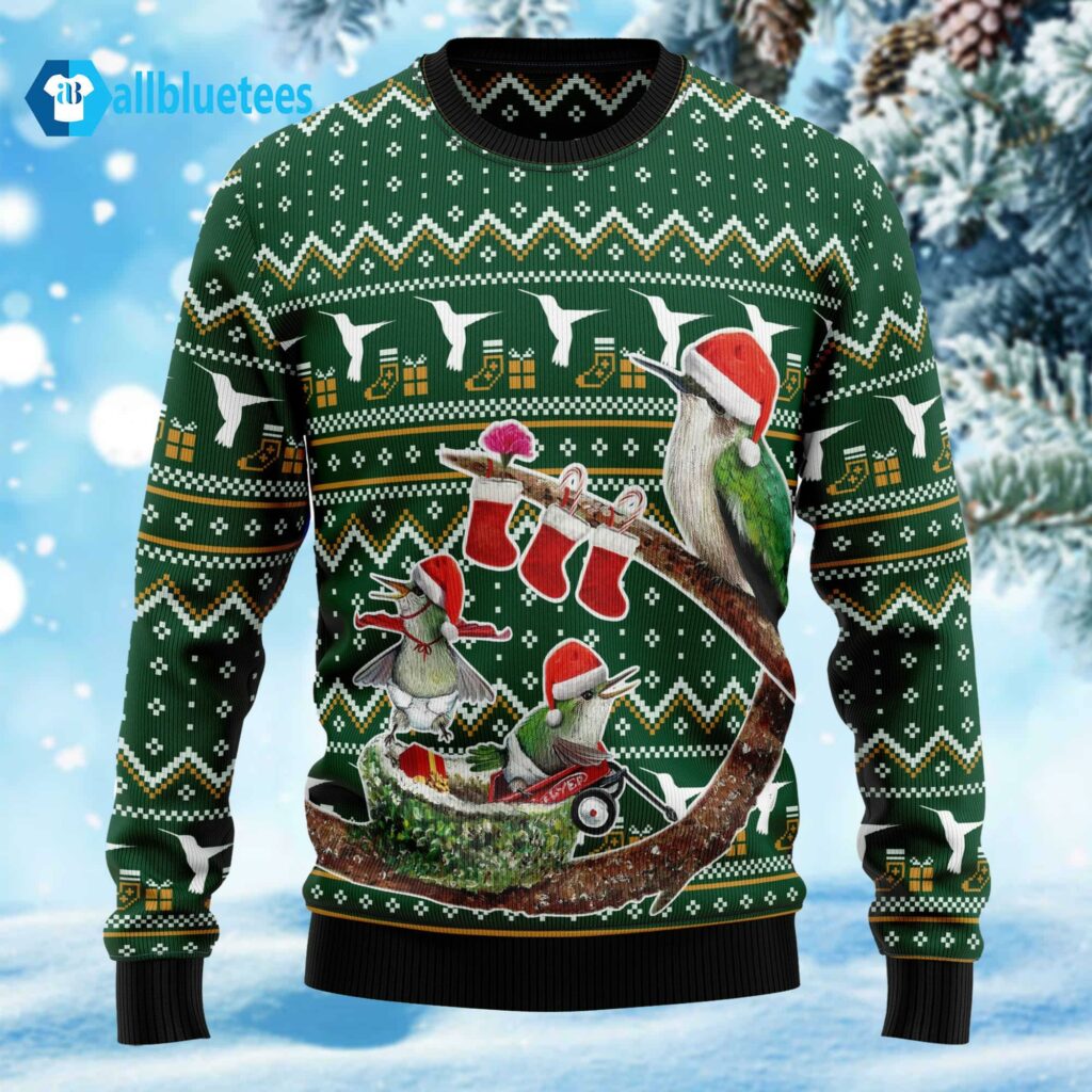 Hummingbird Family Ugly Christmas Sweater