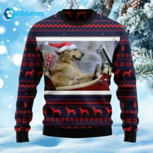 Labrador Retriever Ride Ugly Christmas Sweater