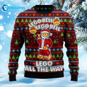 Lego Bell Lego Bell Lego All The Way Ugly Christmas Sweater