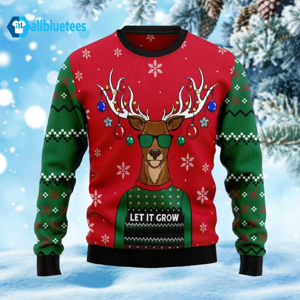 Let It Glow Ugly Christmas Sweater